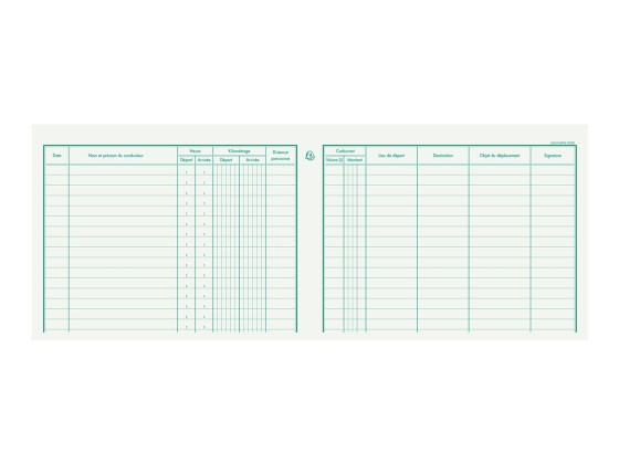 1 Carnet de bord pour suivi de deplacement vehicule