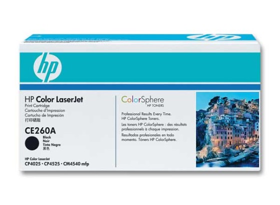 HP 647A original Color LaserJet Toner cartridge CE260A black standard capacity 8.500 pages 1-pack