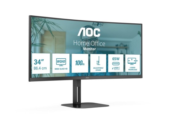 AOC CU34V5C/BK 34p monitor HDMI DP USB