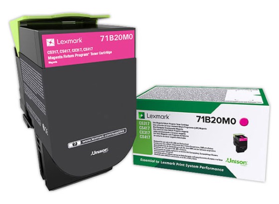 Lexmark 71B20M0 toner cartridge 1 pc(s) Original Magenta