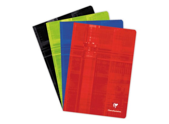 1 Cahier piqué A4 96 pages grands carreaux - couleur aléatoire