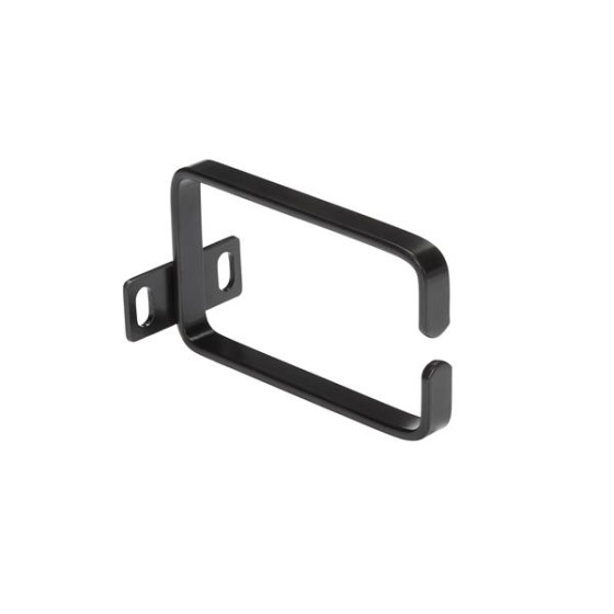 StarTech.com Anneau Métallique Gestion de Câbles Vertical pour Racks de Serveur 1U - Anneau en D Passe Câbles 5,7 cm x 10 cm - Anneau pour passage de câbles - noir - 1U - pour P/N: RACK-18U-20-WALL-OA, RACK-21U-20-WALL-OA, RACK-24U-20-WALL-OA, RK3236BKF,