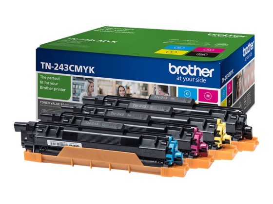 Brother TN-243CMYK - Cartouches de toner originales - Pack 4 toners