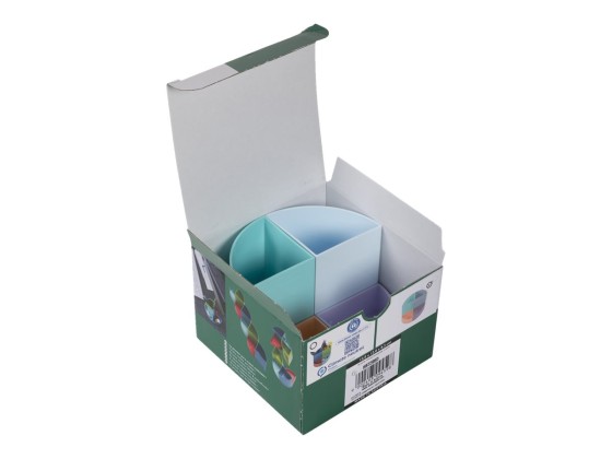 1 Pot à crayons 4 compartiments modulables - Coloris pastel