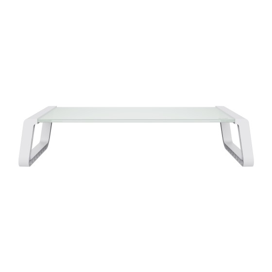 TRUST MONTA Glass Monitor Stand White