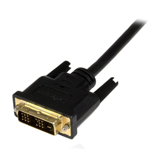 StarTech.com Câble Adaptateur Micro HDMI® vers DVI-D M/M pour Tablet et Smartphone, 1x Micro HDMI (Type D) Mâle, 1x DVI-D (18+1) Mâle - 1m - Câble adaptateur - DVI-D mâle pour 19 pin micro HDMI Type D mâle - 1 m - blindé - noir