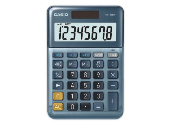 1 Calculatrice Casio MS88EM solaire 8 chiffres