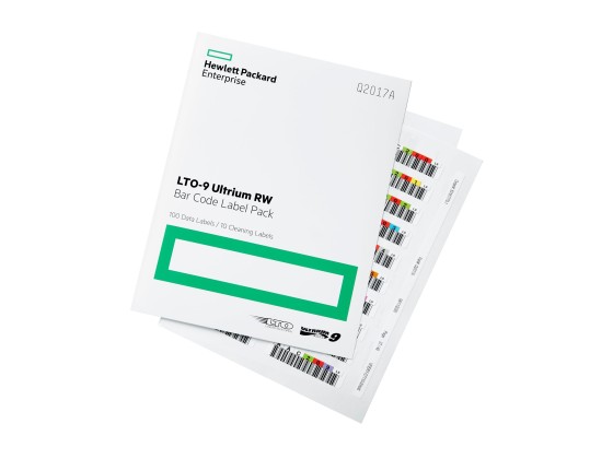 HPE - Étiquettes code à barres (LTO-9) - pour HPE T950/TFinity Full Height EDBA Sled, T950/TFinity Full Height Sled