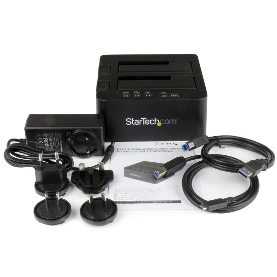 StarTech.com Duplicateur de Disques Durs Autonome, Cloneur à 2 Baies - Duplicateur de disque dur - 2 Baies (SATA-300) - pour P/N: TBLT3MM1MA, TBLT3MM2M, TBLT3MM2MA