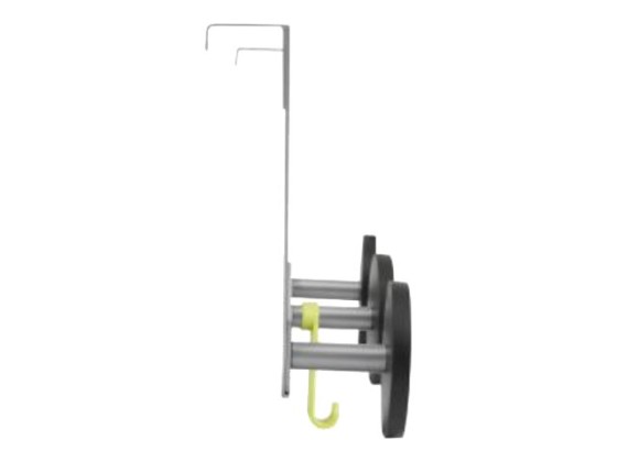 1 Patère de porte Trio en métal et polypropylène 3 patères