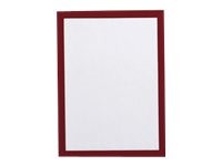 1 Lot de 5 Pochettes  de signalisation cadre magnétique Magaframe-A4- rouge