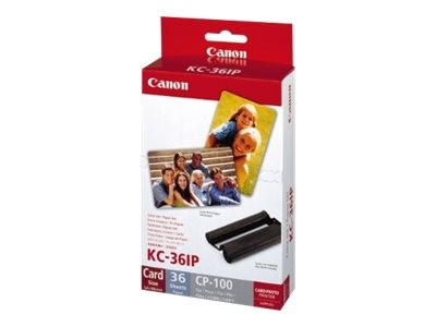 Canon Jeu d'encre couleur et de papier au format 54 x 86 mm KP-36IP, 36 feuilles