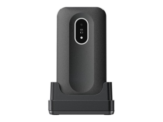 DORO Leva L20 - 4G téléphone de service - RAM 64 Mo / Mémoire interne 128 Mo - microSD slot - écran LCD (TFT) - 320 x 240 pixels (60 Hz) - rear camera 2 MP - blanc et noir