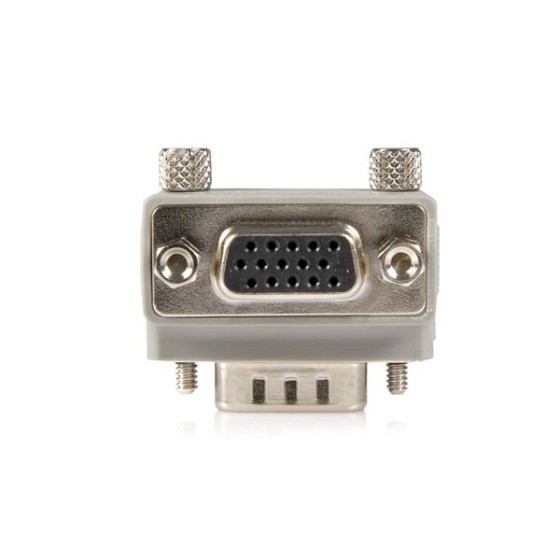 StarTech.com Adaptateur VGA vers VGA à angle droit type 1 - Convertisseur HD15 vers HD15 - M/F - Gris - Adaptateur VGA - HD-15 (VGA) (M) pour HD-15 (VGA) (F) - gris - pour P/N: MXTHQMM2MA, MXTHQMM5MA, MXTMMHQ2M, MXTMMHQ30M, MXTMMHQ3M, MXTMMHQ5M, MXTMMHQ7M