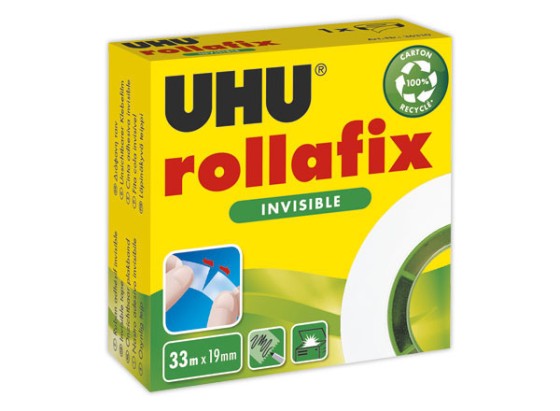 1 Ruban adhésif invisible Rollafix UHU -33 mx 19mm
