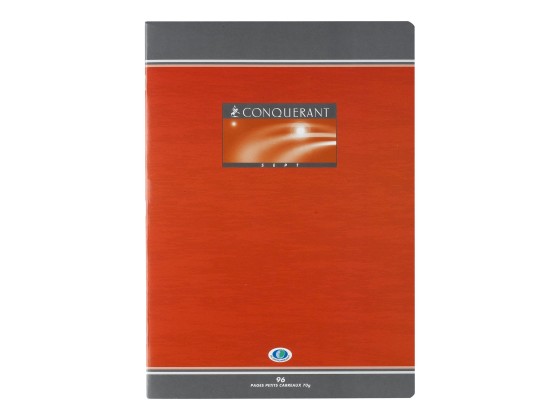 1 Cahier agrafé Conquérant 70g, A4, 5X5,192 pages