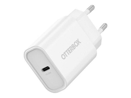 OtterBox - Adaptateur secteur - 20 Watt - PD (24 pin USB-C) - blanc - Europe
