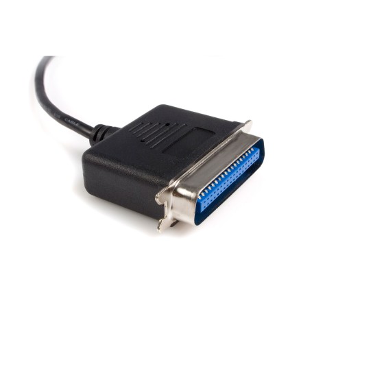 StarTech.com Câble Adaptateur de 3m USB vers 1 Port Parallèle pour Imprimante - Mâle Mâle - Adaptateur parallèle - USB 2.0 - IEEE 1284 - noir
