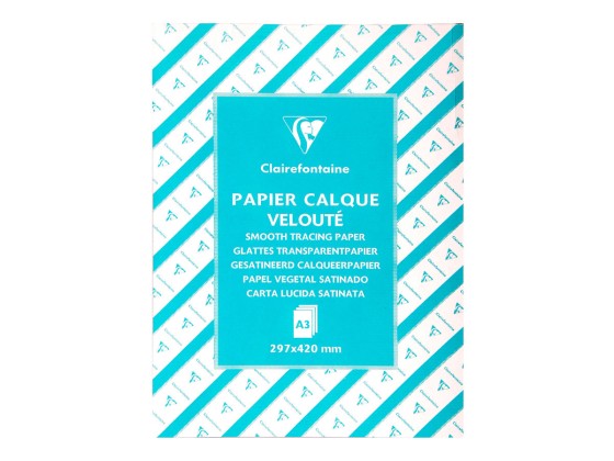 1 Ramette de 500 feuilles de papier calque 90 grs 29,7 x 42 cm