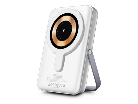 URBAN FACTORY MAGNEE POWER Wireless Magnetic Universal Powerbank 10.000mAh - White Chalk