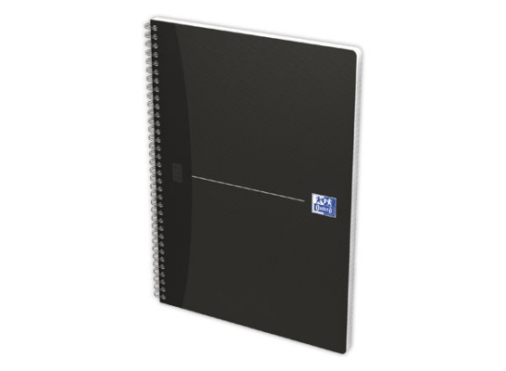 1 Cahier spirale Oxford Essentials A4, 5x5, 180 pages noir