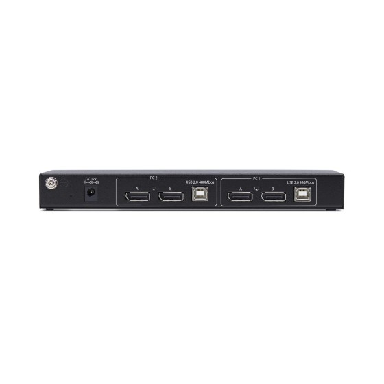 StarTech.com 2-Port Dual-Monitor DP KVM Switch w/Video Matrix, 4K 60Hz - Commutateur écran-clavier-souris/audio/USB - 2 x KVM / audio / USB - 1 utilisateur local - de bureau - Conformité TAA