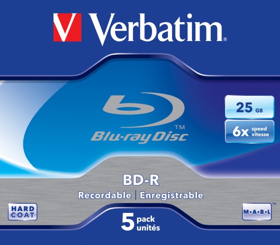 Verbatim - 5 x BD-R - 25 Go 6x - boîtier CD