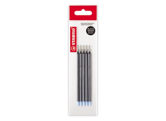 1 Lot de 5 Recharges STABILO marathon - noir