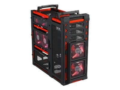 Antec LanBoy Air - Tour - ATX - pas d'alimentation - noir, rouge - USB/Audio