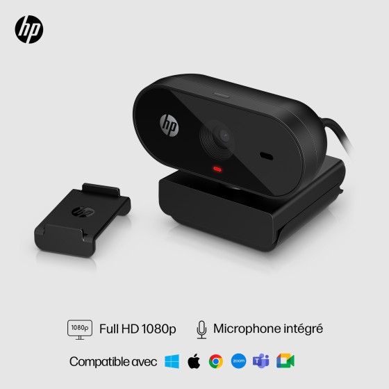 HP 320 - Webcam - couleur - 1920 x 1080 - USB