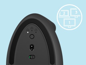 Logitech Lift souris Bureau Droitier RF sans fil + Bluetooth Optique 4000 DPI