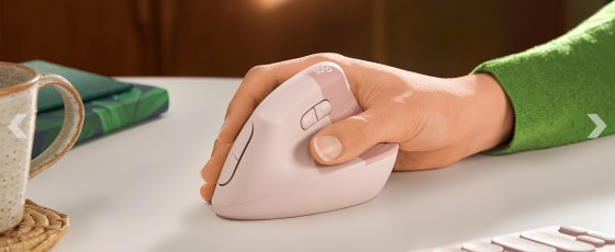 Logitech Lift souris Bureau Droitier RF sans fil + Bluetooth Optique 4000 DPI