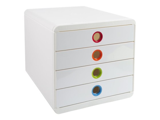 1 Module de classement 4 tiroirs pop boxblanc