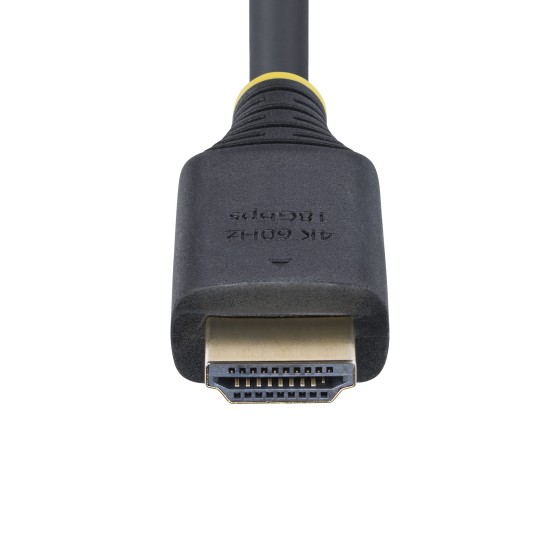 StarTech.com 30cm (1ft) High Speed HDMI Cable, 4K60Hz - Premium High speed - câble HDMI avec Ethernet - HDMI mâle pour HDMI mâle - 30 cm - blindé - noir - support pour 4K60Hz, support pour 2K144Hz, support 1080 p 240 Hz, sans halogène, passif