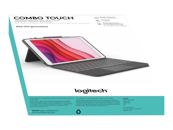 LOGITECH Combo Touch for iPad 7th & 8th generation - Graphite - Fra
