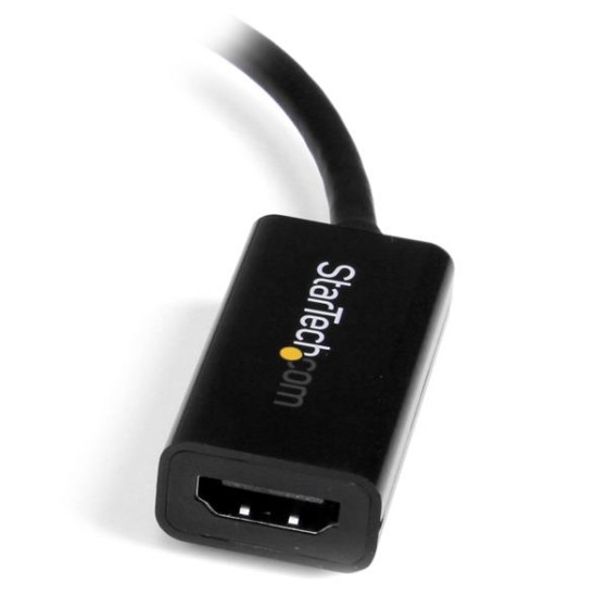 StarTech.com Adaptateur / Convertisseur actif Mini DisplayPort 1.2 vers HDMI 4K pour MacBook Pro / MacBook Air Mini DP - M/F - Blanc - Convertisseur vidéo - DisplayPort - HDMI - noir