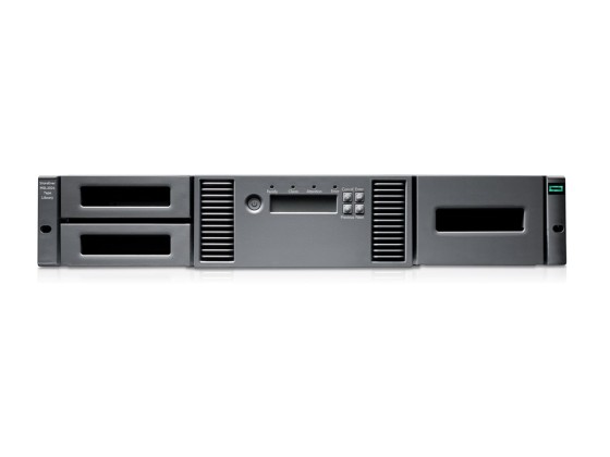 HPE StorageWorks MSL2024 - Bibliothèque de bandes - LTO Ultrium - nombre maximum de lecteurs : 2 - rack-montable - 2U - lecteur de codes barres - pour ProLiant DL120 G7, DL120 G7 Base, DL120 G7 Entry, DL120 G7 Performance