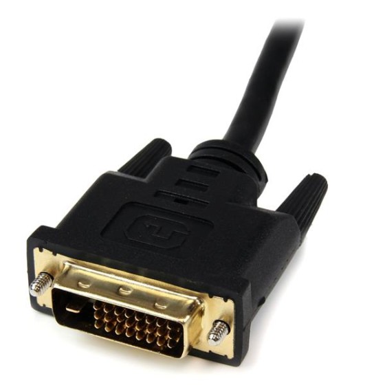 StarTech.com Câble adaptateur vidéo HDMI vers DVI-D de 20 cm - M/M (HDDVIFM8IN) - Adaptateur vidéo - HDMI femelle pour DVI-D mâle - 20.32 cm - blindé - noir - pour P/N: CDP2HDMM2MB, DP2HDMM2MB, HDDVIMM3, HDMM1MP, HDMM2MP, HDMM3MP, HDPMM50, MDP2HDMM2MB