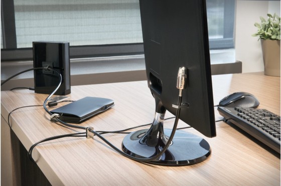 Kensington Desktop and Peripherals Standard Keyed Locking Kit 2.0 - Câble de sécurité - 2.4 m