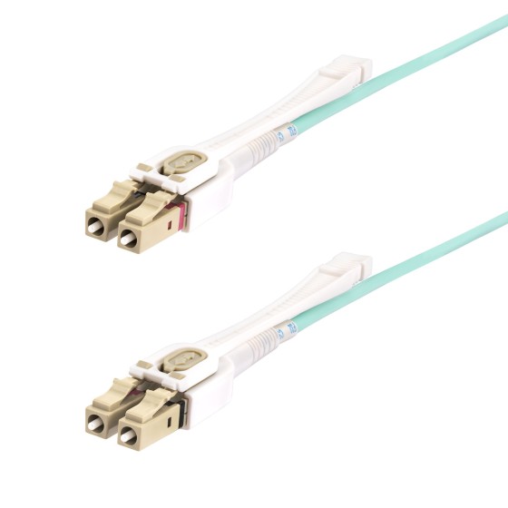 StarTech.com Câble Fibre Optique Multimode LC à LC UPC OM4 de 3m, 50/125 - Cordon de raccordement - LC/UPC multimode (M) pour LC/UPC multimode (M) - 3 m - 2.9 mm - fibre optique - duplex - 50 / 125 microns - OM3/OM4 - sans halogène, débit de transfert de