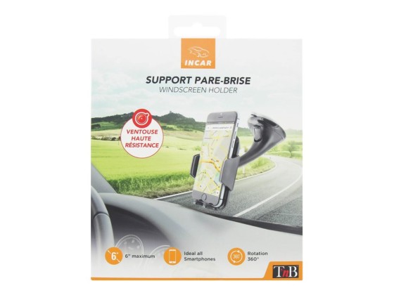 1 Support Smartphone de voiture avec ventouse