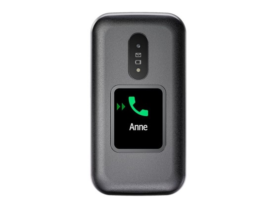 DORO 2880 - 4G téléphone de service / Mémoire interne 17 Mo - microSD slot - 320 x 240 pixels - rear camera 0,3 MP - blanc et noir