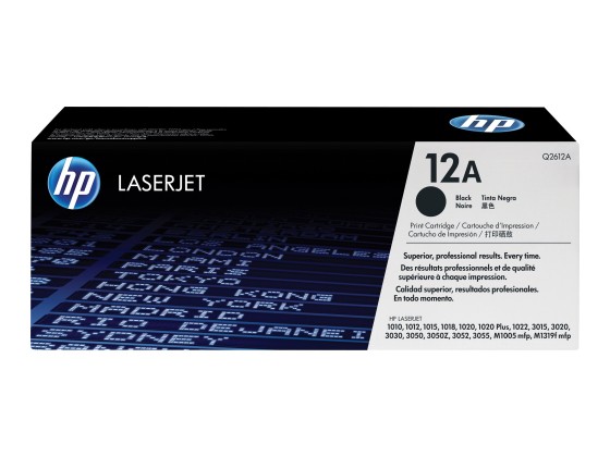 HP 12A toner LaserJet noir authentique
