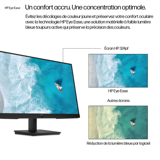 Bundle HP 1x HP Écran Series 3 Pro 324pf 23.8p FHD 1920x1080 HDMI VGA DisplayPort + 1x HP USB-C Dock G5