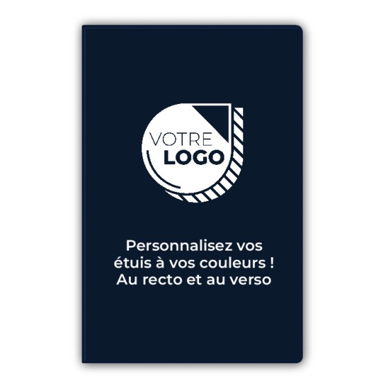 ETUIS CARTE GRISE SLIM GOMME 4 VOLETS - RECTO / VERSO