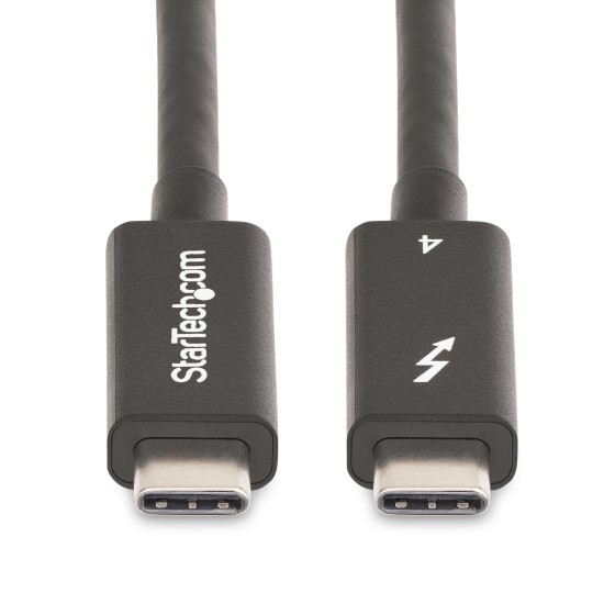 StarTech.com Câble Thunderbolt 4 Actif de 2m, 40Gps, 100W PD, Vidéo 4K/8K - Câble USB - 24 pin USB-C (M) pour 24 pin USB-C (M) - USB 3.2 Gen 2 / USB4 / Thunderbolt 3 / Thunderbolt 4 / DisplayPort 1.4a - 2 m - actif, Alimentation USB (100 W), débit de tran