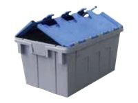 1 Bac navette gerbable 54 litres bleu