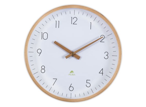 1 Horloge murale 30 cm cadran bois