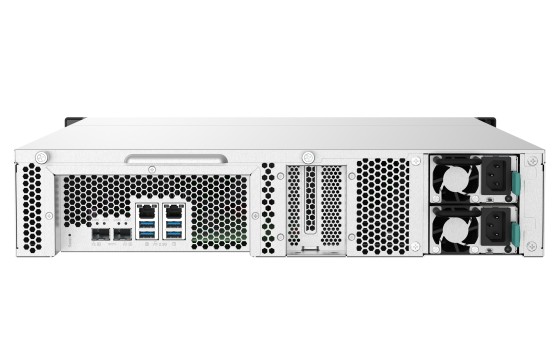QNAP TS-1232PXU-RP-4G 12-Bay rackmount NAS AL324 4Go DDR4 UDIMM RAM SATA 6Gb/s 2x 10GbE SFP+ 2x 2.5GbE 1x PCIe Gen2 x2 slot 250W