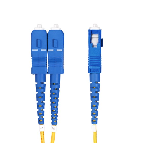 StarTech.com Câble Fibre Optique de 5m Monomode LC vers SC(UPC) OS2, LSZH - Cordon de raccordement - mode unique LC/UPC (M) pour mode unique SC/UPC (M) - 5 m - 2 mm - fibre optique - duplex - 9 / 125 micromètres - OS1/OS2 - débit de transfert de données j